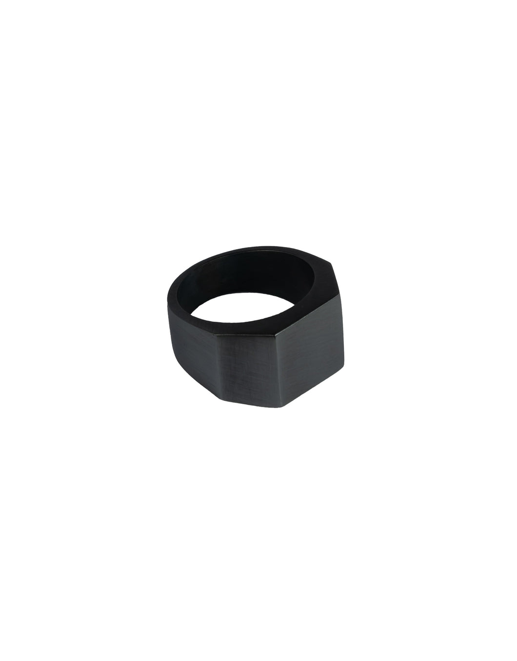 Silver heel Ring oxidized